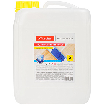 Средство для мытья пола 5л OfficeClean Proffesional Антибактериальное, концентрат