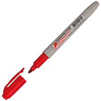Маркер перманентный CROWN Multi Marker Slim P-505, 2мм, красный