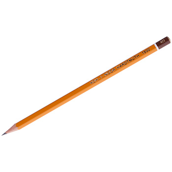 Карандаш чернографитный 4Н KOH-I-NOOR 1500, профессиональный