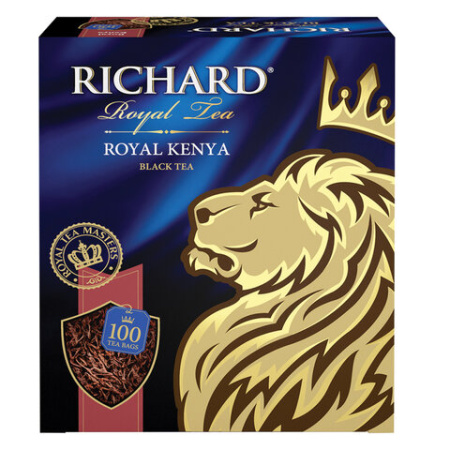 Чай пакетированный RICHARD Royal Kenya, черный, 100п_2г, 100438