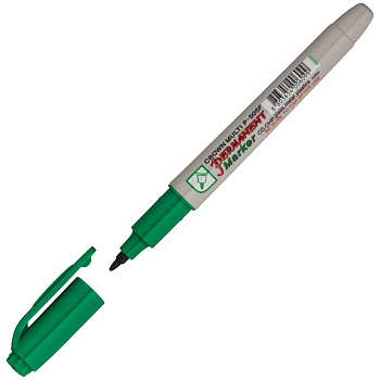 Маркер перманентный CROWN Multi Marker Slim P-505F, 1мм, зеленый