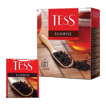 Чай пакетированный TESS Sunrise, черный цейлонский, 100п*1,8г, 0918-09