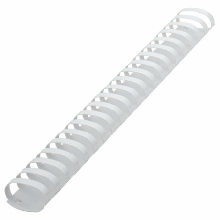 Пластиковые пружины для переплета 38мм (для сшивания 281-340л) 50шт белые
