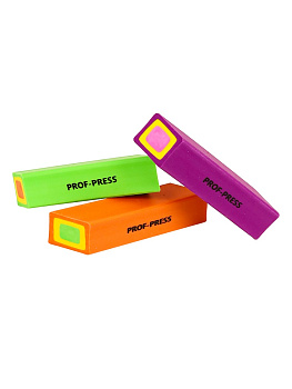 Ластик для чернографитных карандашей 57*15*15мм PROF-PRESS Bright Moment, ассорти