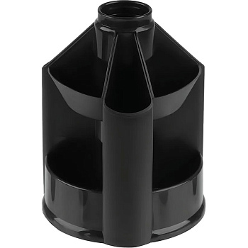 Подставка-органайзер без наполнения, 10 отделений, вращающаяся ATTOMEX, черный