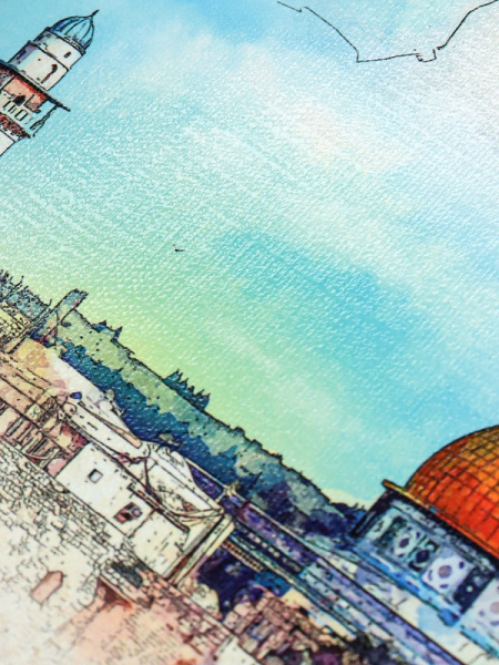 6_Блокнот А5 160л клетка, твердый переплет PROF-PRESS Путешествие на шаре, ламинированная обложка