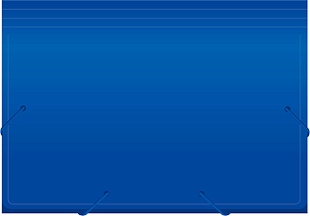 _Папка на резинке А4, 6 отделений, пластик 0,7мм БЮРОКРАТ, синяя