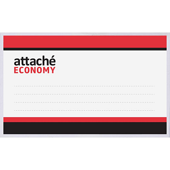 Бейдж горизонтальный 55*90мм, с зажимом на булавке Attache Economy