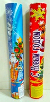 Хлопушка пневматическая 30см, наполнитель конфетти, ассорти