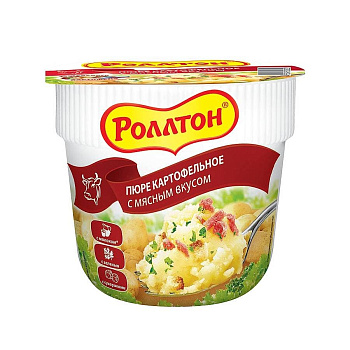 Пюре РОЛЛТОН с мясным вкусом, 40г