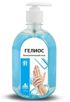 Гель для рук антисептический НИКА Гелиос 500мл, с дозатором