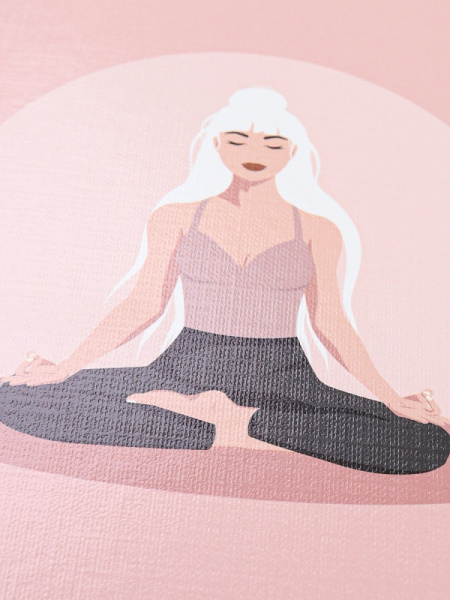 4_Блокнот А5 80л без линовки, твердый переплет PROF-PRESS Молодая девушка, ламинированная обложка