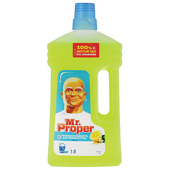 Средство для мытья пола и стен 1л MR.PROPER Лимон