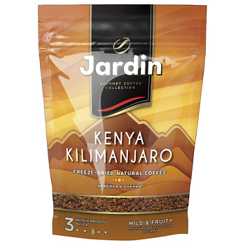 Кофе растворимый 150гр JARDIN Kenya Kilimanjaro (Кения Килиманджаро) №3, сублимированный, в мягкой упаковке