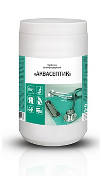 Салфетки дезинфицирующие (бесспиртовые) для обработки поверхностей 80шт, ГЕНИКС Аквасептик