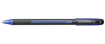 Ручка шариковая масляная, с резиновым упором 0,5мм UNI Jetstream SX-101-05 СИНЯЯ
