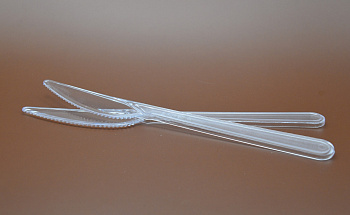 Нож ПРЕМИУМ 18см, комплект 50шт, прозрачный