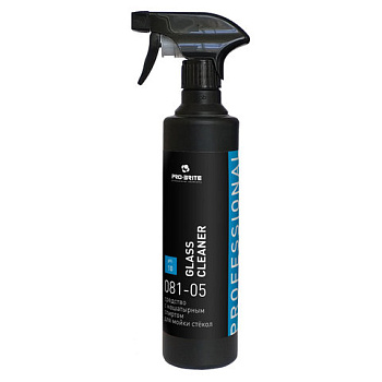 Средство для очистки стекол и зеркал 500мл PRO-BRITE Glass Cleaner, с распылителем