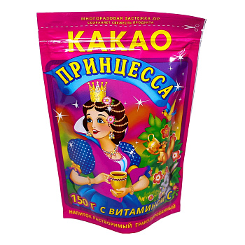 Какао гранулированный 150гр ПРИНЦЕССА
