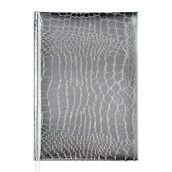 Ежедневник недатированный А5 ATTOMEX Arkona, бумвинил, серебристый, 136л