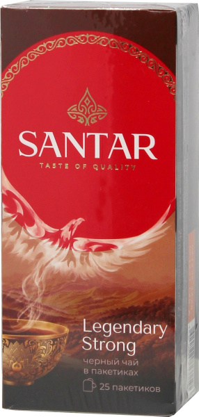 Чай пакетированный SANTAR Legendary Strong, черный, 25п_2г