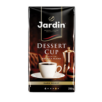 Кофе молотый 250г JARDIN Dessert Cup (Дессерт кап) №4, натуральный