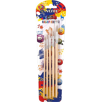 Набор кистей 5шт Коза круглые №1,3,5,7,9 deVENTE Cosmo