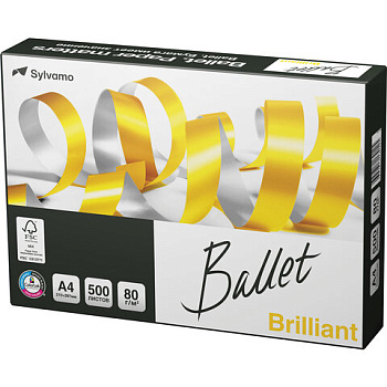 Бумага для офисной техники А4 BALLET Brilliant 80г/м2 500л