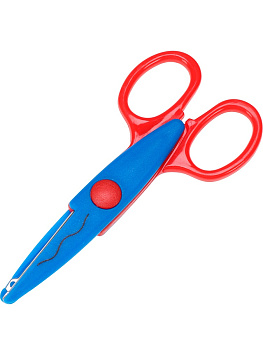 Ножницы 130мм PROFIT Монстрики, фигурное лезвие "волна"