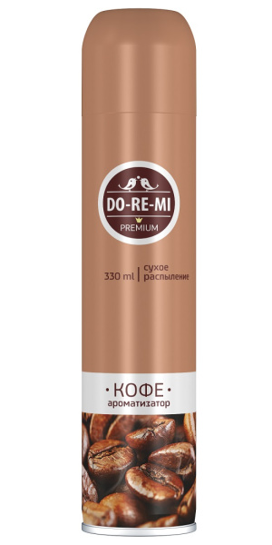 Освежитель воздуха До-Ре-Ми Premium Кофе 330мл, сухое распыление