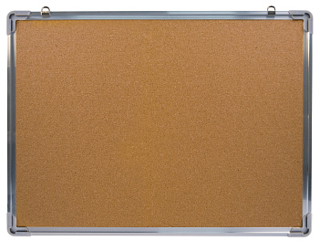 Доска пробковая 45*60см BURO Elementary, алюминиевая рама
