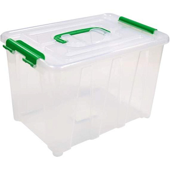 Контейнер для хранения 6л, 285*190*180мм deVENTE, прозрачный с ручкой