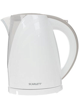 Чайник Scarlett EK18P43, 1,7л, 2200Вт, закрытый нагревательный элемент, белый
