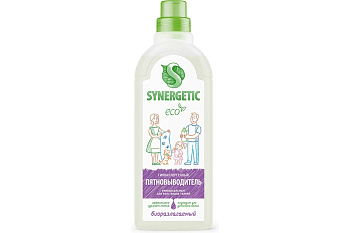 Средство для удаления пятен SYNERGETIC 1000мл, универсальное, гипоаллергенное, ЭКО