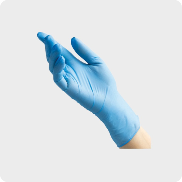 2_Перчатки нитриловые неопудреные S FG 100шт (50пар), голубые