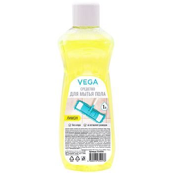 Средство для мытья пола 1л VEGA Лимон