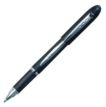 Ручка шариковая масляная, с резиновым упором 1мм UNI Jetstream SX-210 ЧЕРНАЯ, непрозрачный корпус