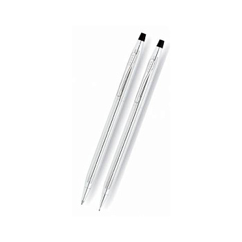 Набор Cross Century Classic Lustrous Chrome шариковая ручка и механический карандаш 0.7мм (350105)