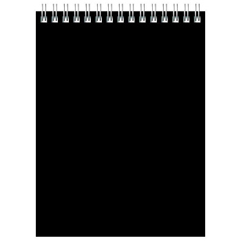 Блокнот А5 60л клетка, гребень BG Для конференций, черный