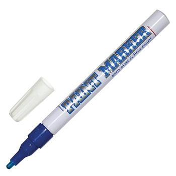 Маркер-краска лаковый (paint marker) MunHwa Slim 2мм, нитро-основа, синий