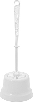 Ершик для унитаза Spin&Clean Disco Супер мини, с подставкой, белый