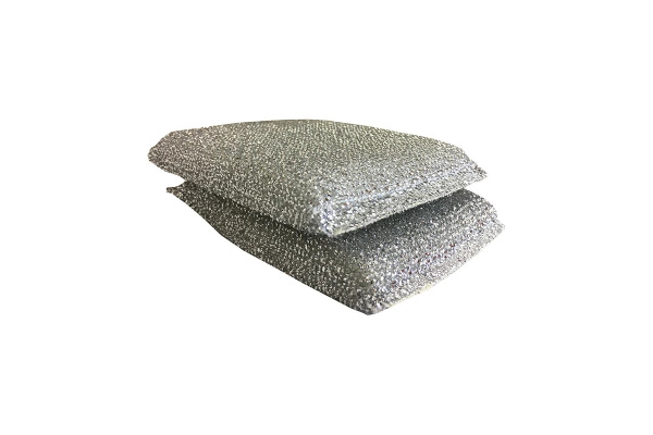 2_Губка-скрабер, поролон+абразивная оплетка 2шт, 40_115_85мм УМНИЧКА Блеск