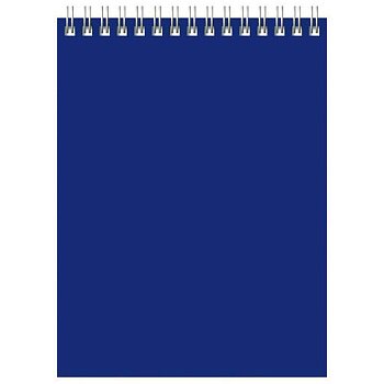 Блокнот А5 60л клетка, гребень BG Для конференций, синий