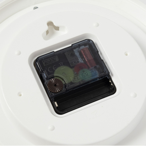 7_Часы настенные РУБИН Класика, круг, белые, белая рамка, 21_21_4см