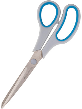 Ножницы 21,5см прорезиненные ручки PROF-PRESS, лезвия с титановым покрытием