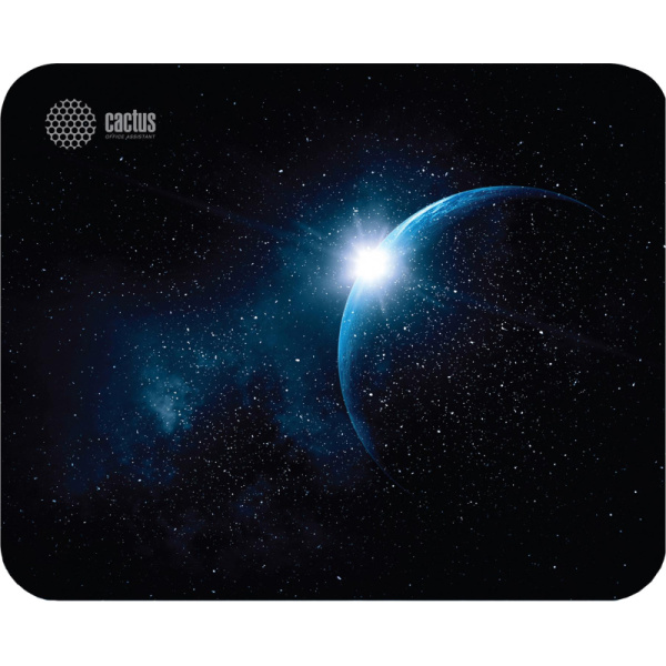 Коврик для мыши Cactus Space, искуственная кожа 220_180_3мм, космос