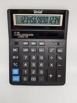 Калькулятор 14 разрядов Uniel UF-68 203*158мм