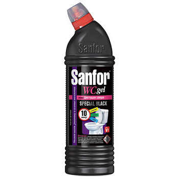 Чистящее средство 750мл SANFOR WC gel Special Black, гель