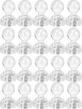 Магниты для досок 11*17мм 20шт PROF-PRESS, прозрачные