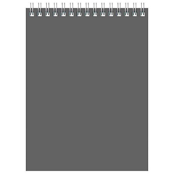 Блокнот А5 60л клетка, гребень BG Для конференций, серый